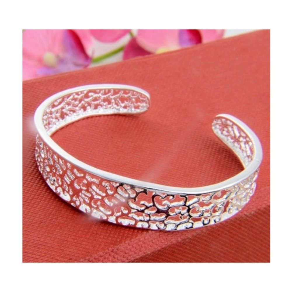 3 for $20.00 Silver Pattern Cuff Bracelet